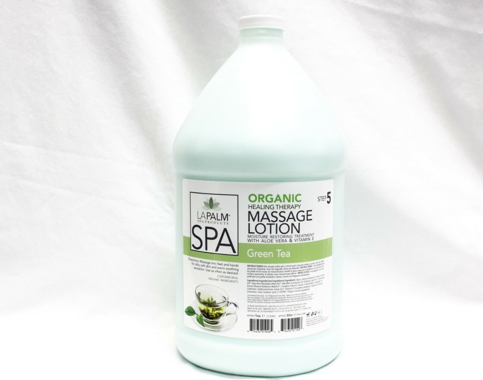 La Palm Spa Organic Healing Therapy Massage Lotion Green Tea Moisture