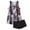 Purple, variant on Alkepwun Tankini Swimsuits for Women Tummy Control Two Piece Bathing Suit Flowy Padded Swim Tank Top with Boyshorts Boho Floral Plus Size Swimwear