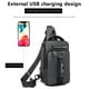thumbnail image 5 of Bolso bandolera multifuncional con puerto de carga USB | Bolso bandolera antirrobo para hombre y mujer | Mochila de nailon resistente al agua para la escuela, el trabajo y el trabajo, 5 of 8