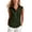 Army Green, variant on Women's Cotton Linen Tank Tops Collared Button Up Casual Summer Loose Fit Sleeveless Tops