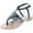 Black, variant on Women's Rosetta-10 Whipstitch Thong Low Heel Casual Sandals