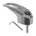 thumbnail image 1 of Gancho colgante para motocicleta Rectángulo Soporte para casco de motocicleta Equipaje Bolsa para scooters bicicletas Aleación de aluminio Tono titanio 1 juego 68mm, 1 of 7
