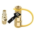 thumbnail image 1 of 1/4'' RV Propane Quick Connect Adapter Brass Propane Hose Connector Fittings Parts for Outdoor Camping/Cooking/BBQ, 1 of 8