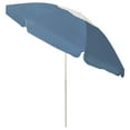 thumbnail image 4 of vidaXL Beach Parasol Blue Polyester 94.5 in diameter Tiltable, 4 of 5