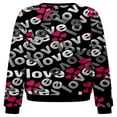 thumbnail image 4 of AMERTEER Chandails en Molleton de la Saint-Valentin pour Femmes Manches Longues Col Rond Pull, 4 of 5