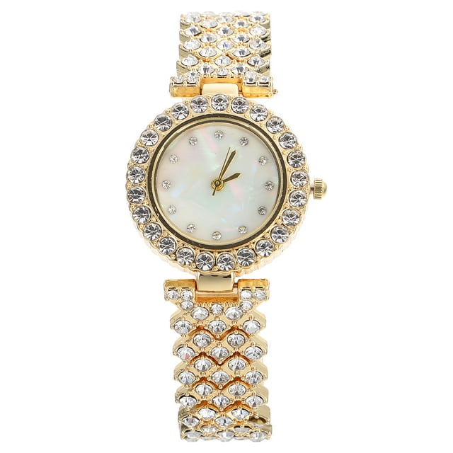 GOOHOCHY Moda reloj de diamante delicado reloj de oro para las mujeres Rhinestone Watch