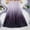 Purple, variant on Dianli Skirt Pleated Women's Gradient Midi Pleated Skirt Elastic Waist Drawstring Large Swing Versatile Dressy Casual High End Temperament Streetwear Work To Weekend