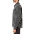 thumbnail image 2 of Long Sleeve 2-Pocket Solid Heather Flannel Shirt With Pen-Slot, 2 of 5