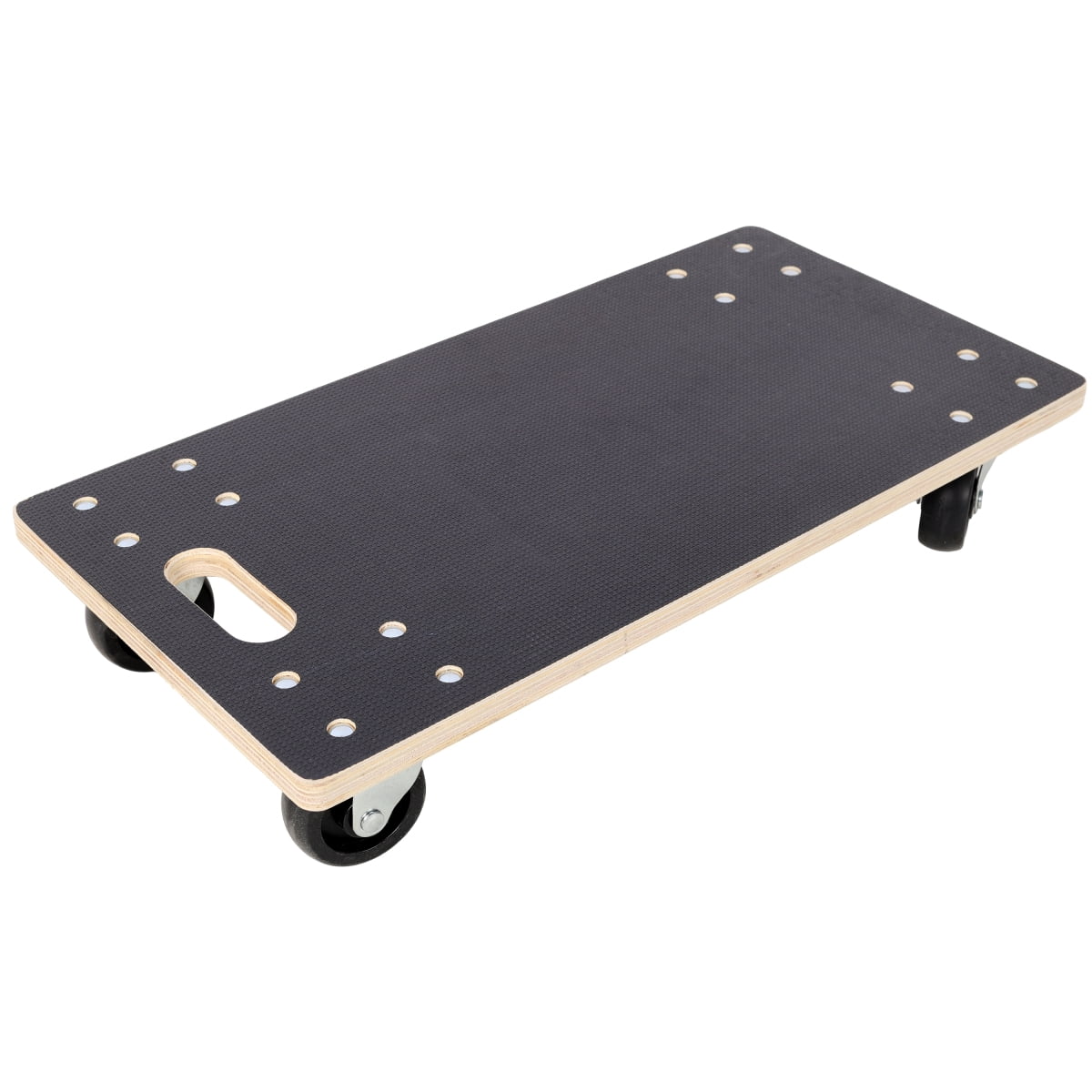 LuckyNote 22.5"x11.4" Furniture Moving Wooden Dolly Set of 2, Heavy Duty Rolling Mover with 4 Swivel Wheels, Supports 1320 lbs – Black