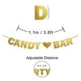 thumbnail image 4 of Inkdotpot Candy BarMetallic Gold Bunting Banner Baby Shower Wedding Bridal Shower Retirement Birthday Party Supplies DIY Wall Decor Garland, 4 of 5