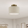 thumbnail image 2 of Livex Lighting - Burnett - 1 Light Small Semi-Flush Mount In Refined Style-8.5, 2 of 9