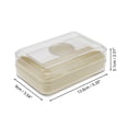thumbnail image 4 of Unique Bargains 1 Pc Waterproof Soap Holder Double Layer with Cover White Soap Holder for Bathroom 5.35"x3.54"x2.01", 4 of 6