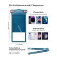 thumbnail image 4 of Funda impermeable para teléfono Wellhouse IPX8 de 8 pulgadas, azul, 4 of 6