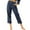Dark Blue, variant on Utoimkio Cotton Linen Straight Leg Sweatpants for Women Casual Summer Casual Stretch Jogger Sweat Pants High Waisted Cropped Yoga Sweat Pants for Women