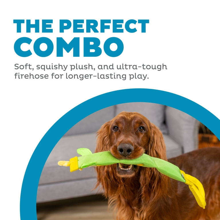 Outward Hound Fire Biterz Zebra Firehose Tug of War Dog Toy
