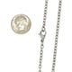thumbnail image 3 of SilverCloseOut Collar de Cadena Tipo Cable Unisex Fino de Acero Inoxidable de 3,1 Mm (16 Pulgadas), 3 of 6