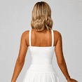 thumbnail image 6 of Feekit Women's Square Neck Workout Tank Top, Fitted Cropped Yoga Sports Top, Stretch Athletic Camisole for Running, Fitness, Lounge and Casual Wear, 6 of 7