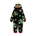 thumbnail image 1 of hirigin Christmas Family Matching Jumpsuit, Long Sleeve Hooded Dinosaur Print Zipper Closure Loungewear, 1 of 3