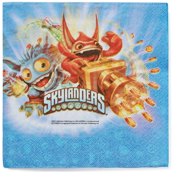 Skylanders Lunch Napkins, 16 Count, Party Supplies