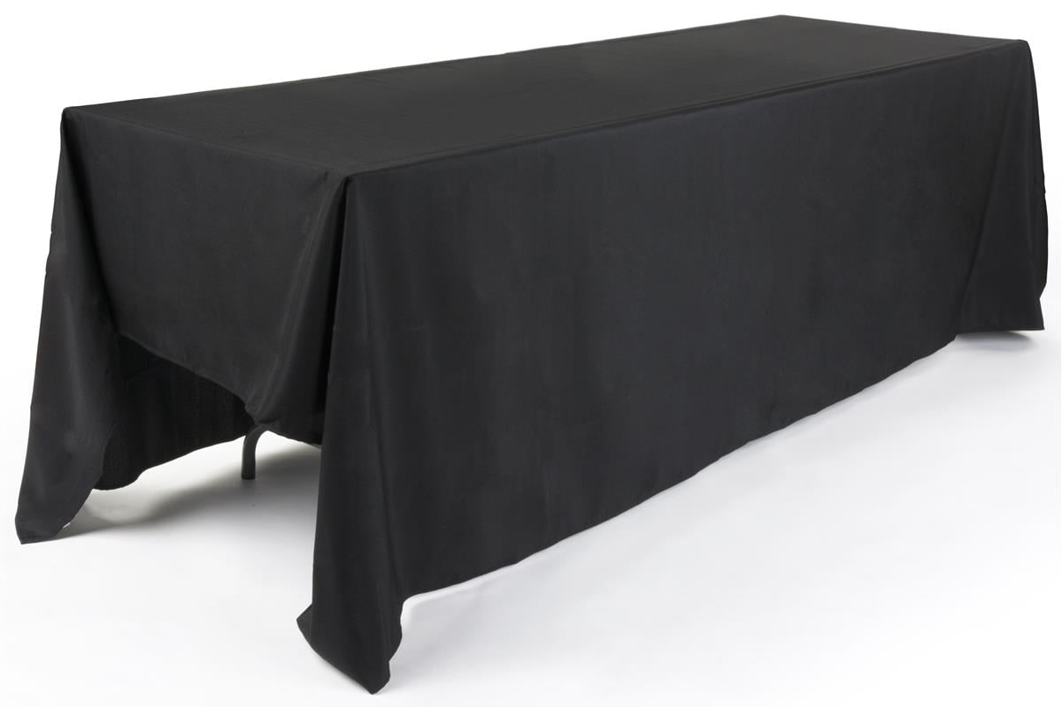 Rectangular Tablecloth for 8Foot Tables, 132" x 90", Choose from 3