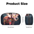 thumbnail image 5 of Fragmented Flowers Waterproof Oxford Fabric USB Case with Storage Pouch, Charger Case, Small Portable Storage Box, and Organizer - 5.9x9.44x3.14 in, 5 of 6
