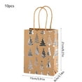 thumbnail image 3 of ChicYu 10pcs Gold Christmas Snowflake Tote Bags Gift Bags for Gifting Snowflake Design Festive Suits Gift Packaging for Christmas Gifting​, 3 of 6