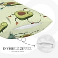 thumbnail image 5 of EasygdpAvocado For Exercise Polyester Fiber Double-Sided Pillowcase,Super Soft,Comfortable And Luxurious Pillowcase,Not Easy To Break Or Deform- 16"X24", 5 of 9