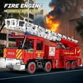thumbnail image 2 of Fire Engine Truck Building Blocks Set,APP Remote Control RC Fire Engine Toy Set 22005,Emergency Vehicle Building Toys, Large Fire Truck Model Car Toy,3047 PCS, 2 of 7