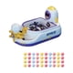 thumbnail image 1 of Máquina de pinball para niños, 40 canicas incluidas, juego de mesa portátil, resistente Púrpura, 1 of 9