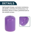 thumbnail image 5 of Wheel Lug Nut Bolt Cylindrical Shape Exterior Rims Tire Nut Screws Dust Cap Cover Nut Protection Purple 20pcs 17mm, 5 of 7
