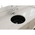 thumbnail image 4 of BOCCHI Sotto Round Undermount Fireclay 18.5 in. Single Bowl Kitchen Sink with Protective Bottom Grid and Strainer in Matte Black, 4 of 6