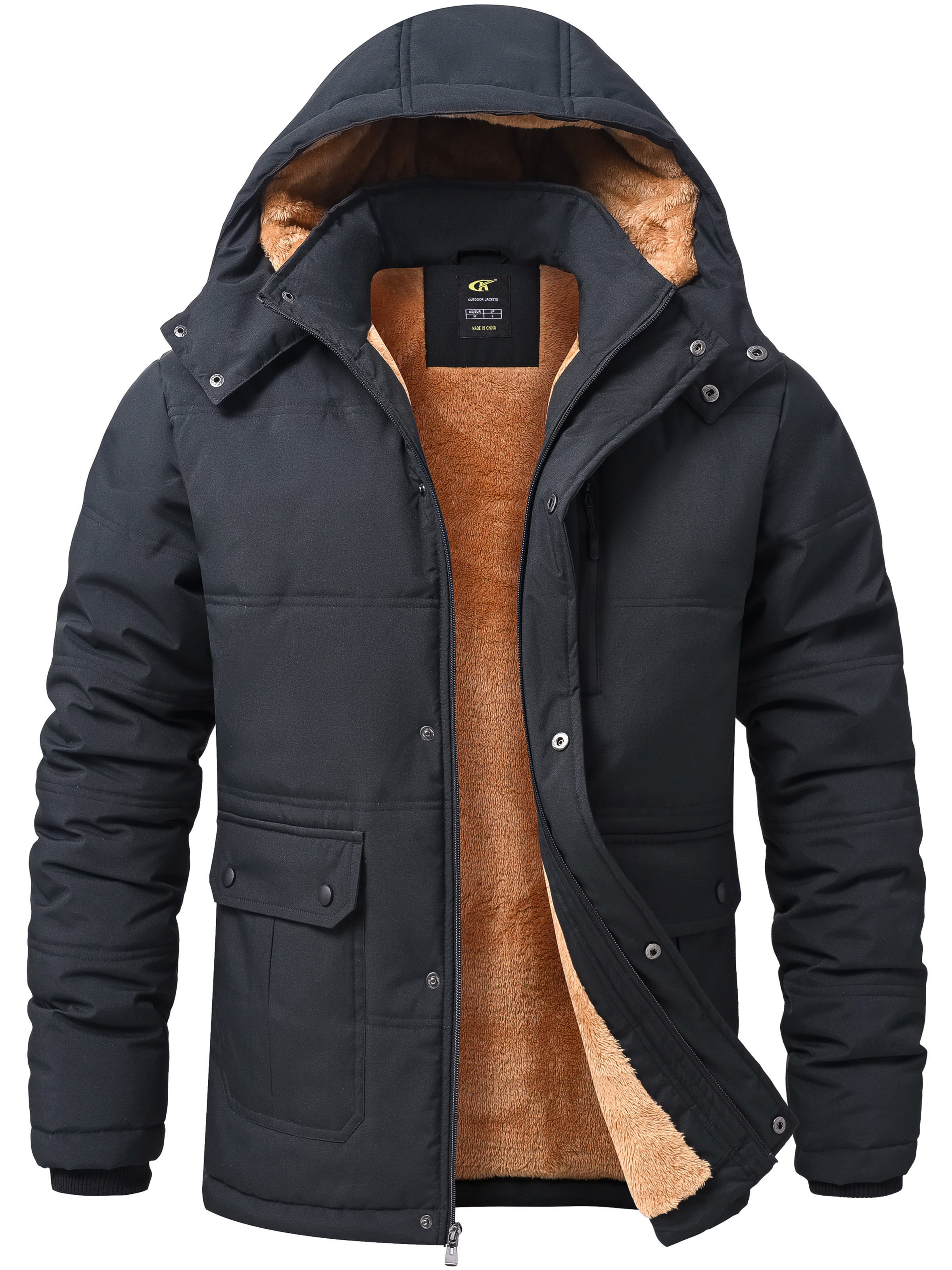 Weilanxin Men's Winter Parka with Fleece Lining and Hood photo 1