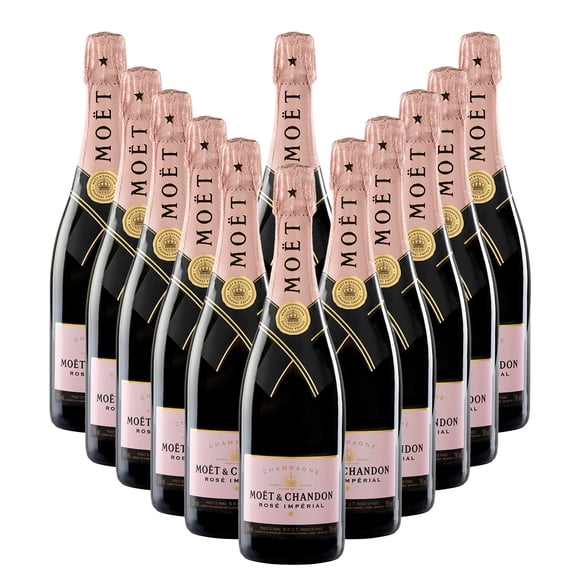 Pack x 12 Champagne Moet Chandon Rosé Impérial Con Estuche 750 m Moet Chandon