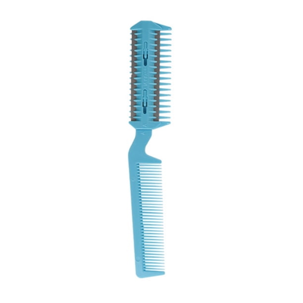 Vogacara Cortadora de pelo de doble cara, dispositivo de corte de pelo resistente multiusos, suministro de aseo profesional, herramienta de Cuidado del cabello Azul