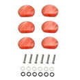 thumbnail image 2 of MERIGLARE 1 Set Acrylic Orange Tuning Key Knobs w/ Screws Gaskets for Acoustic Guitar, 2 of 9