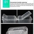 thumbnail image 3 of 10Pcs Reptiles Feeding Container Transparent Viewing Feeding Box Acrylic High-Strength Insect Supplies Raising Boxes Household Pet Food Storage White, 3 of 8