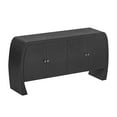 thumbnail image 5 of Harper & Bright Designs Buffet Cabinet with Storage, Wood Sideboard Table with Doors and Curved Legs, Black, 5 of 12