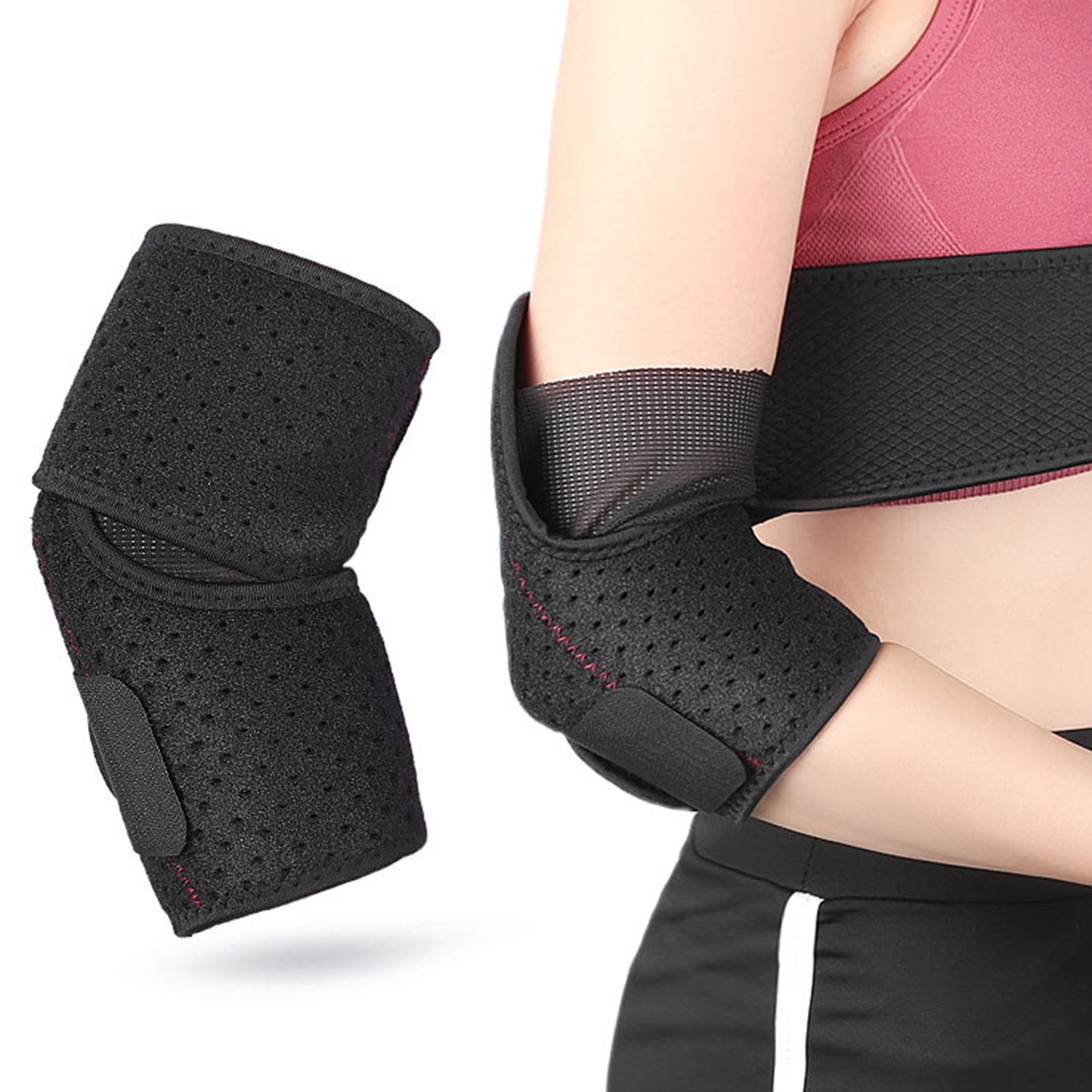 Elbow Pads 2pcs Wraps Bandage Gym Weight Lifting Compression Elbow Sleeve Brace 