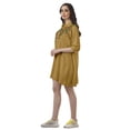 thumbnail image 4 of Moomaya Tunique Brodée Manches 3/4 Robe Chemises Femmes Grande Taille Robe d'Été, 4 of 6