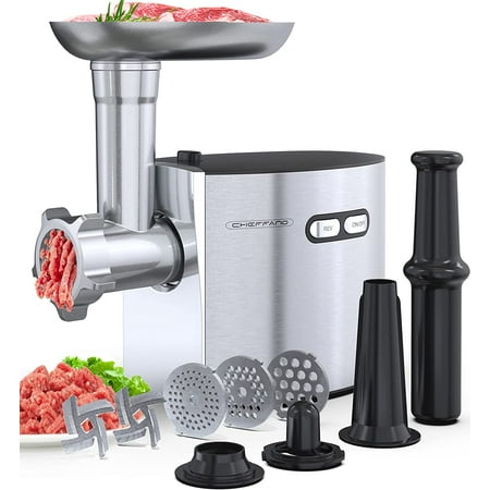 

GUVSOETSMeat Grinder Electric 350W[2000W Max] Electric Meat Grinder Molino De Carne Meat Mincer with Stainless Steel 2 Blades and 3 Plates Sausage Staff Maker & Kubbe Kit for Home Kitchen Use