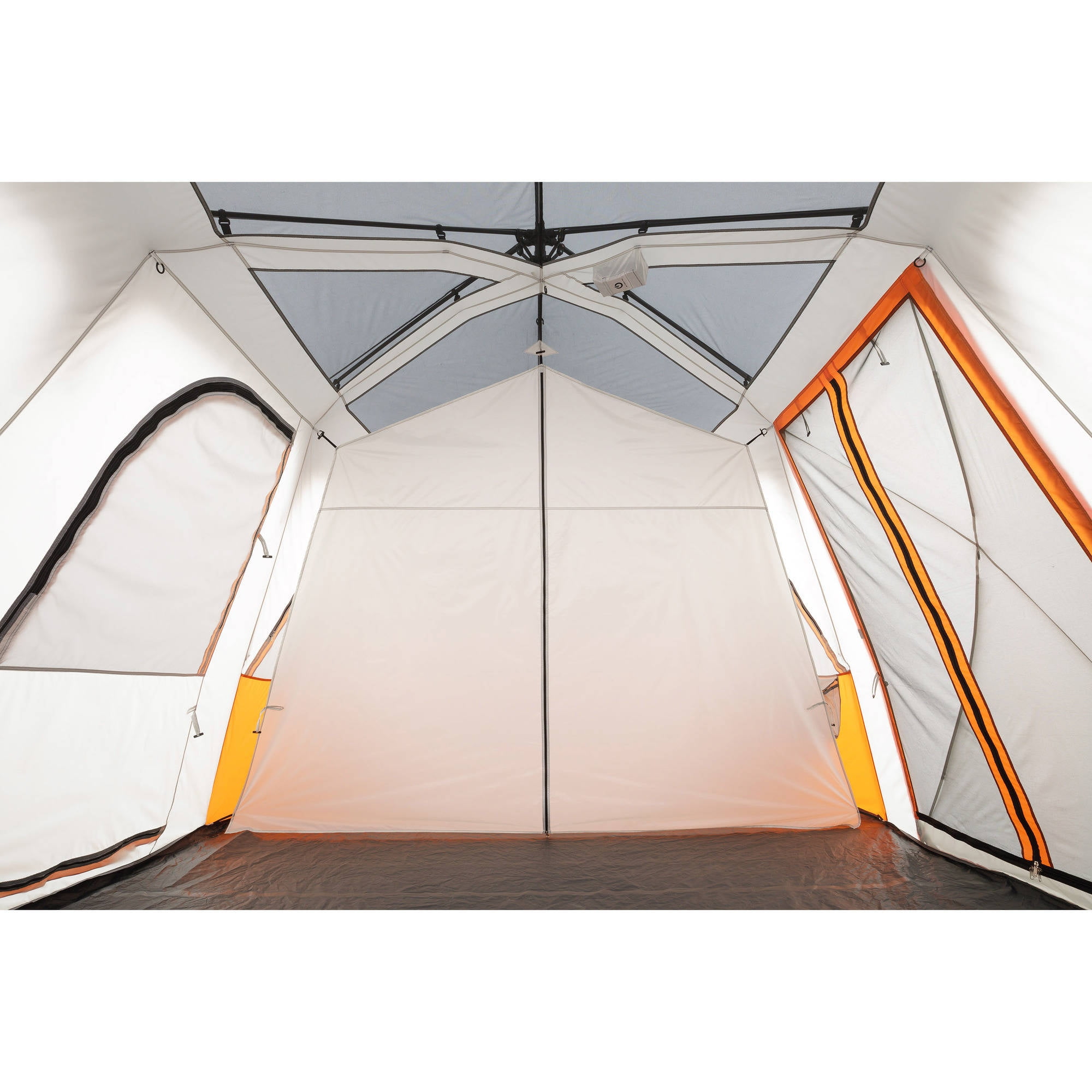 Ozark Trail 12 Person Instant Cabin Tent with Integrated LED Lights, 3  Rooms, 47.87 lbs 