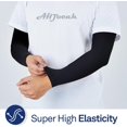 thumbnail image 3 of LoonWear 2025 Latest Model 压缩袖套 - 防紫外线、防晒、保暖、运动、篮球、骑行、高尔夫纹身遮盖物，男女通用，白色，均码, 3 of 5