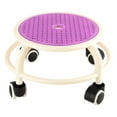 thumbnail image 4 of Tabouret Bas Rond à Roulettes, Tabouret de Pédicure Rotatif à 360 Degrés Repose-Pieds Robuste Tabouret Mini Mobile, Tabouret à Roulettes Universel pour Garage Salon Maison, 4 of 7