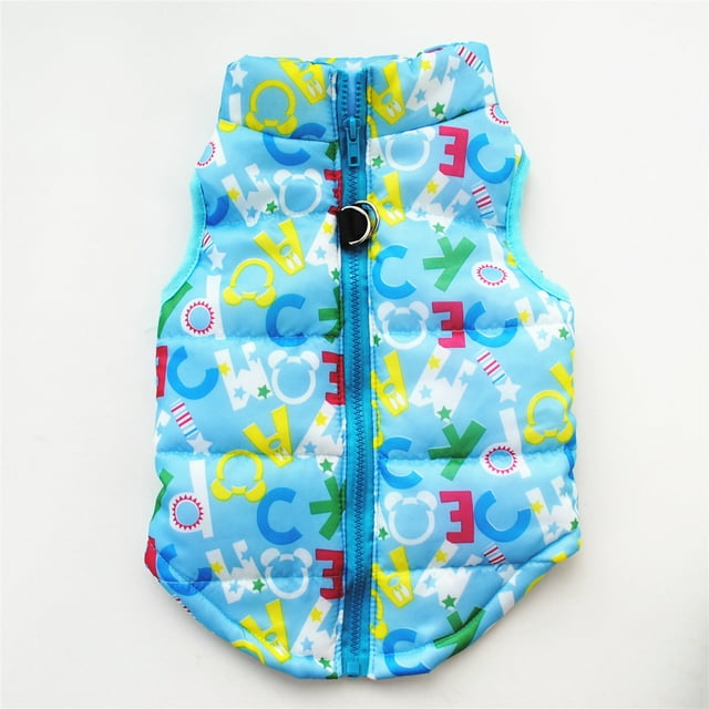JFBUJC Dog Apparel Jacket Cotton Cold Weather Winter Fall Warm Doggy Coat Apparel Costumes