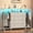 White, variant on Frmobepts Dresser with Clothes Rack, 8 Drawers Dresser with Charging Station & LED Lights, White Storage Unit with Wheels for Bedroom, Closet