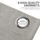 thumbnail image 5 of Juego de cortinas opacas Joydeco 100% poliéster, 244 cm, 2 paneles, 5 of 8