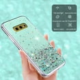 thumbnail image 5 of Compatible with Samsung S10e Case Glitter Clear Green,Phone Samsung Galaxy S10e Case Silicone Transparent Soft TPU Women Girls Shockproof Protective Slim Cover (Green), 5 of 13