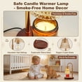 thumbnail image 2 of Candle Warmer Lamp with Timer Dimmable Wax Warmer Lamp for Jar Candles Height Adjustable Champagne Gold Home Decor Gift, 2 of 9