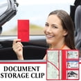 thumbnail image 7 of NWOKYZGH Car Registration and Insurance Holder, Vehicle Glove Box Car Organizer, Auto Truck Comparment Accessories Case for Driver License, Cards, 7 of 7