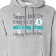 thumbnail image 3 of Inktastic Ovarian Cancer Being Strong Adult Hoodie Sweatshirt, 3 of 4